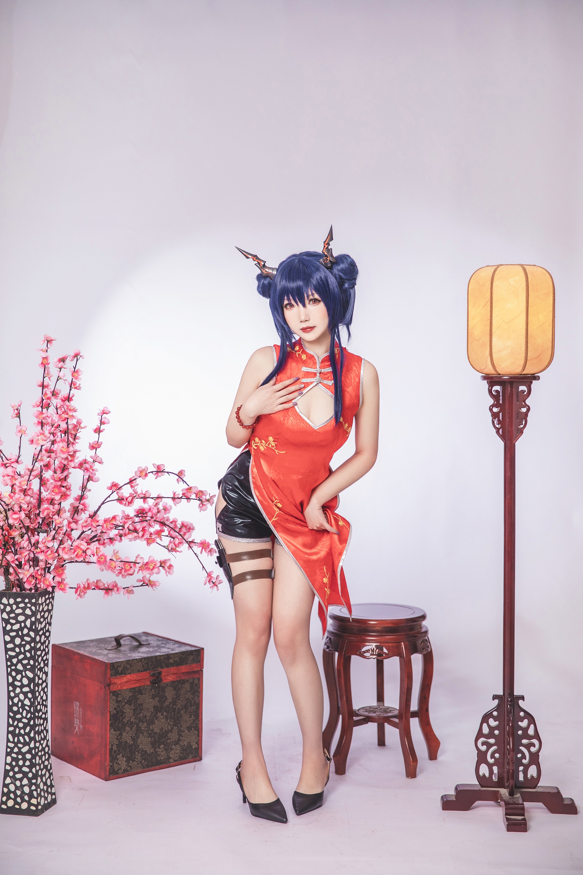 图片[1]-雪晴Astra – NO.060 明日方舟 陈 旗袍 [17P]-XikXak